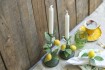 Portavelas 2 Limones Alto 25cm Love&home