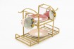 Expositor Cesta De 6 Vasos Y Platos 32.5x24.5x17cm Love&home