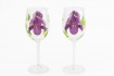 Set De 2 Copas Pintado A Mano Flores Love&home
