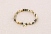Pulsera Boho Abalorio Tila De Vidrio Bisu 25 Tlb190257c Beige Bisuteria 25