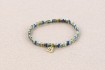Pulsera Boho Abalorio Tila De Vidrio