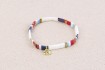 Pulsera Boho Abalorio Tila De Vidrio Bisu 25 Tlb190241d Combo Blanco Bisuteria 25
