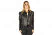 Chaqueta Biker Piel tachuelas de Estrellas