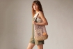 Bolso Macrame Combinado 49x33x14cm