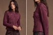 Chaqueta Napoleón Bordada Burdeos
